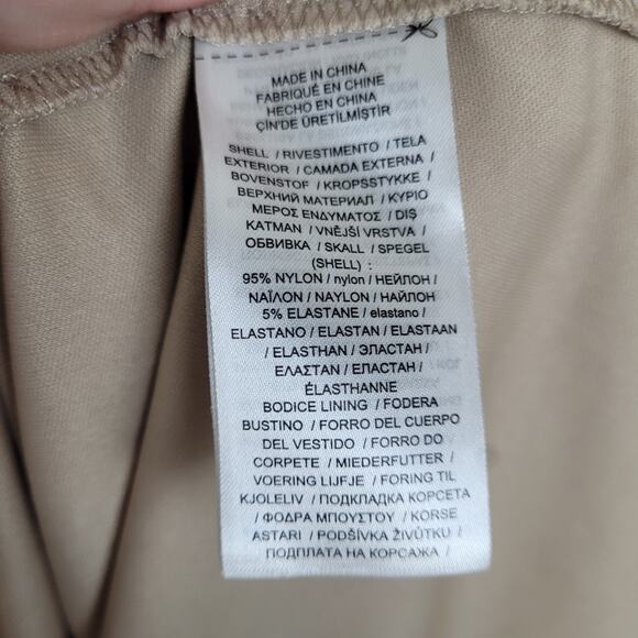 Lauren Ralph Lauren Bowen gold sequin long sleeve midi dress Size 4 glam fairy - Picture 8 of 12